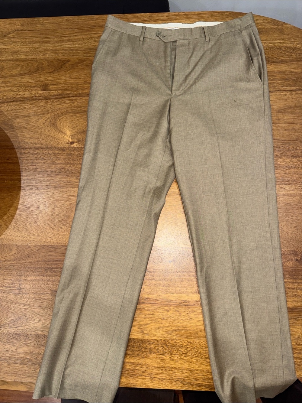 Men's Dress Pants in Light Brown - Classic Tailored Fit